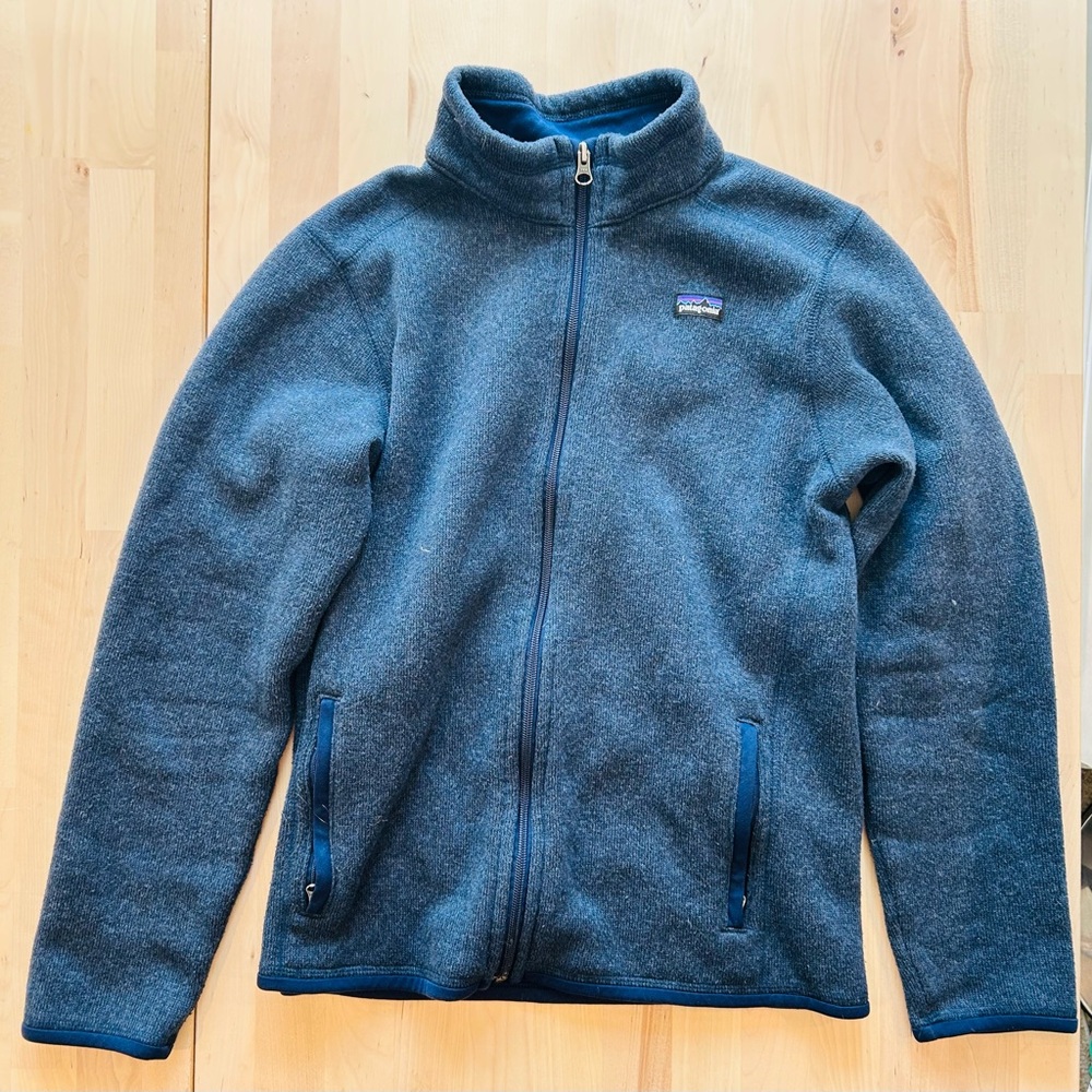 Patagonia Better Sweater Full-Zip Fleece Jacket Blue Heather Kids XXL (16-18)